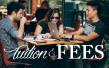 tuition and fees, students sitting