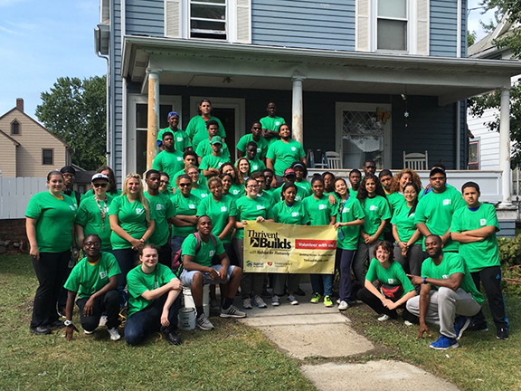 40 incoming freshman Alfred State students worked with Habitat for Humanity 