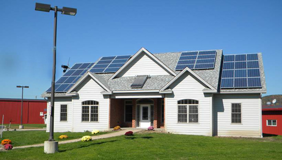 Zero energy home on the Wellsville campus