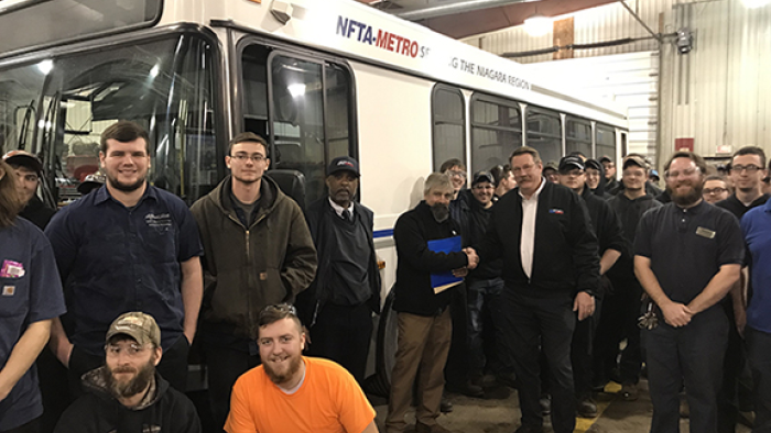NFTA bus donation photo