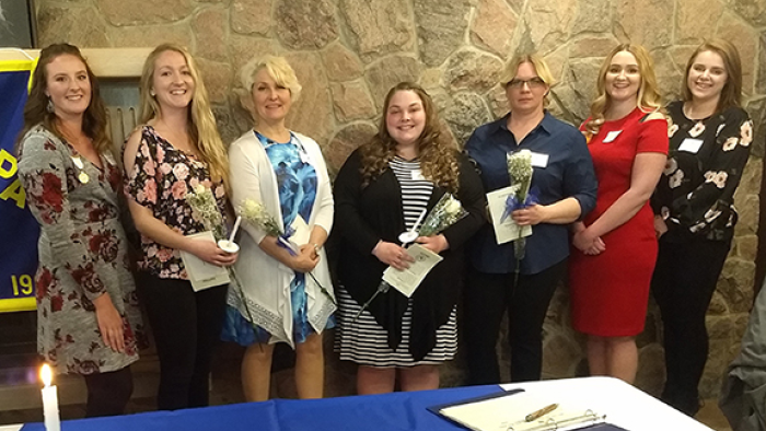 Phi Theta Kappa Spring 2019 Inductees and Officers